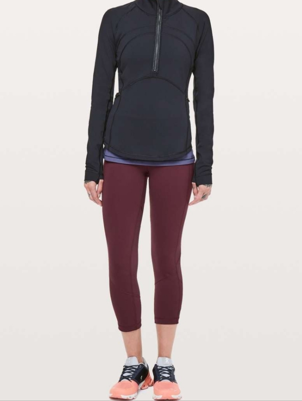 Lululemon Pace Rival Crop 22" Size 2